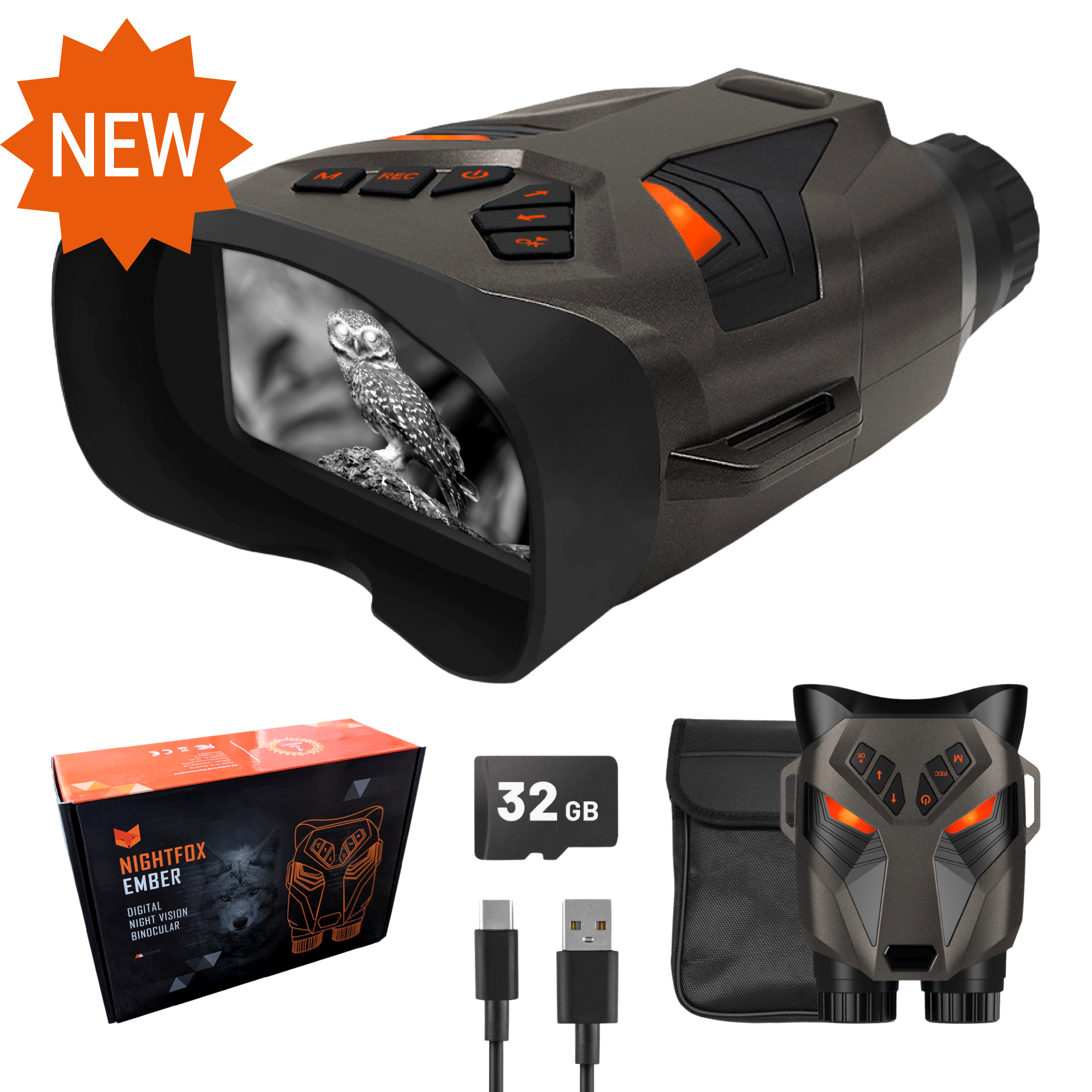 A picture of the Nightfox Ember Night Vision Binoculars