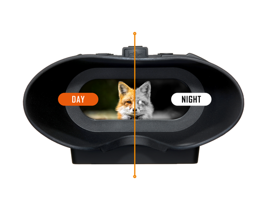 Nightfox Red HD Night Vision Goggles | Day and Night Comparison